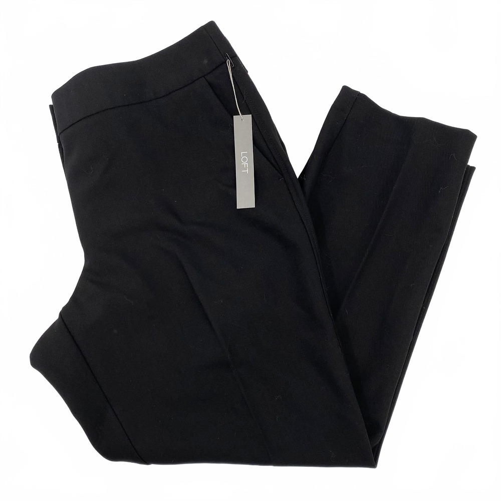 LOFT Black Julie Slim Dress Pants | Regular 14 Plus